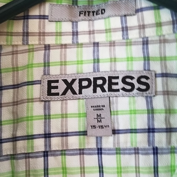 💪 EUC! Express fitted button up, sz Med. Great spring shirt! - Picture 3 of 6